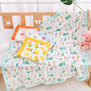 Couette pour enfants <span class=keywords><strong>en</strong></span> gaze quatre couches, vente <span class=keywords><strong>en</strong></span> gros, nouvelle couverture bébé à motif dessin animé, <span class=keywords><strong>en</strong></span> coton bambou 40s, imprimée, douce et absorbante, serviette de bain - Product Image 3