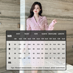 ZYHT 21412 moda abiti formali manica lunga Patchwork Blazer ufficio professionale Business abiti lunghi Casual - Product Image 5