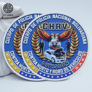 Custom Game Logo Patch Heat Transfer Rubber Console Medallion 3d PVC Cosplay Costume Embossed Label