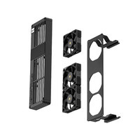 Refroidisseur de mémoire numérique en aluminium MC-3 avec affichage de la température, double ventilateur, dissipateur thermique pour RAM DDR4/DDR5 pour PC de jeu