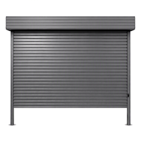 Porte à enroulement en acier résistante au vent pour usine, atelier, centre commercial, entrepôt – Couleur personnalisée, commande en gros, approvisionnement