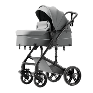 Poussette Bébé Luxe 2 en 1 avec Grandes Roues et <span class=keywords><strong>Suspension</strong></span> Personnalisée - Product Image 3