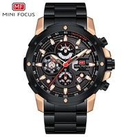 Mini Focus MF0401G Best Seller Montre de course pour homme Chronographe Lumineux Tachymètre Sportif