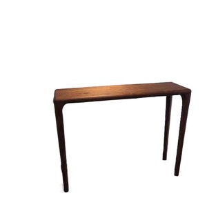 Mesa Consola de Madera Sólida, Estilo Moderno Minimalista, Mesa Larga de Entrada para Montar en la Pared, Diseño Estrecho para Sala de Estar - Product Image 5