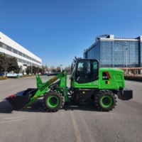 Mini Caricatore Elettrico da 1,5 Tonnellate a Batteria con Molteplici Accessori per Agricoltura e Costruzioni