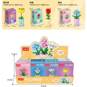 Vendita calda di fiori di plastica Set di blocchi di costruzione nuovi giocattoli educativi per la scienza del DIY per 6-8 anni - Product Image 2