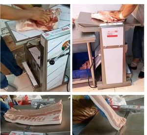 เครื่องลอกหนังหมูเชิงพาณิชย์ เครื่องตัดกระดูกและเนื้อสัตว์สำหรับตัดหนังหมู อุปกรณ์สำหรับการเชือดและชำแหละเนื้อหมู - Product Image 3