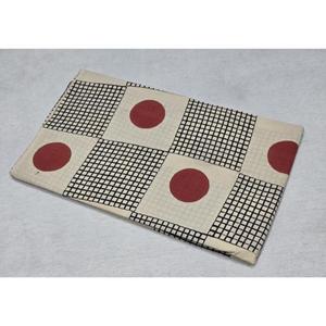 <b>Red</b> Dot Black Grid Cotton Fabric Bagru Block Print 43/44 Inches - Product Image 6