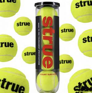 4 <span class=keywords><strong>balles</strong></span> <span class=keywords><strong>de</strong></span> <span class=keywords><strong>tennis</strong></span> professionnelles - Caoutchouc durable, diamètre 66,5 mm, design portable pour l'entraînement des joueurs avancés, utilisation sportive - Product Image 5