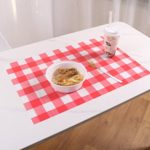 Red and white checkered pattern [40*60cm] 1 sheet per pack