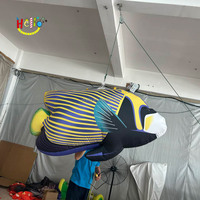 Poissons tropicaux gonflables de modèle animal gonflable accrochant étonnant d'océan pour la décoration marine de partie de thème
