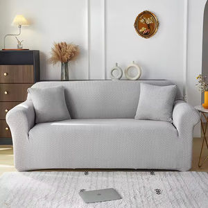 Fundas elásticas de color liso <span class=keywords><strong>para</strong></span> sofá de <span class=keywords><strong>3</strong></span>/4 asientos-Fundas elásticas de poliéster lavables <span class=keywords><strong>con</strong></span> diseño moderno - Product Image 6