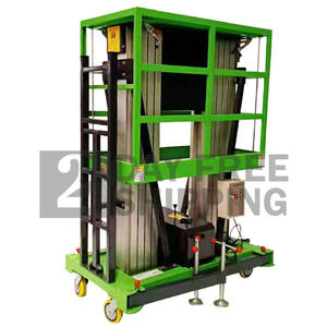 Meja pengangkat kerja tangga aluminium, Motor listrik lipat tinggi 12 meter 500kg 2-12m - Product Image 3