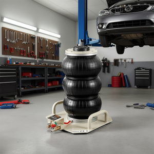 Vevor Gato Neumático de Triple Bolsa de 3 Toneladas, Altura Mínima 450 mm, Elevador Neumático para Coches, Construcción de Acero, Herramienta de Garaje - Product Image 2