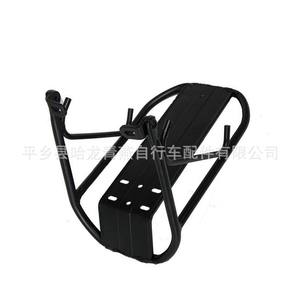 Portabicicletas Delantero de Aluminio Negro Ligero para Bicicleta de Montaña, Instalación Superficial, Tipo Redondo - Product Image 1