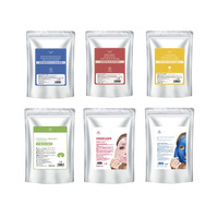 Masques de beauté pour le visage Soin de la peau coréen Poudre de gelée de collagène Masque facial Meilleur SPA Peel Off Rose Vegan Vert Qualité