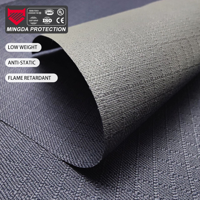 Factory Wholesale Lightweight Flame Retardant Tear-Resistant Kevlar Fabric Workwear Industrial Fire Safety Soft Woven Pattern