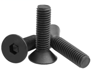 Tornillos de Cabeza Avellanada Hexagonal de Acero con Óxido Negro Imperial, Tamaños 3/16, <span class=keywords><strong>1</strong></span>/4, <span class=keywords><strong>1</strong></span>/<span class=keywords><strong>2</strong></span>, 5/16, 3/8 Pulgadas - Product Image 1