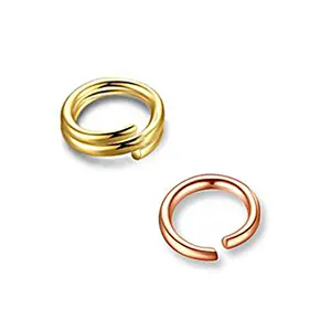 Anel de ouro 18K DIY para joias finas, acessórios essenciais, joia de laço duplo e simples, joia com fio de ouro A750, joia para uso doméstico