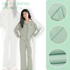 Tissu jersey simple 32S 95% coton 5% élasthanne, bio-lavé, toucher doux, extensible, pour t-shirts et vêtements de détente - Product Image 2