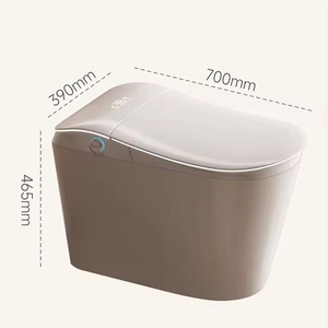 <span class=keywords><strong>WC</strong></span> intelligent moderne avec bidet siphonique intégré, ouverture et fermeture automatiques, capteur de pied, affichage numérique et siège chauffant - Product Image 6
