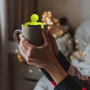 Cute Cartoon Eco-friendly Reusable Silicone Handle Loose Leaf <b>Tea</b> <b>Infuser</b> Stainless Steel Strainer - Product Image 4
