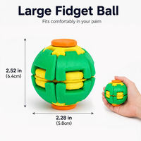 Jouet sensoriel de poche portable, rotation des doigts, soulagement du stress, pression, rotation, balle anti-stress