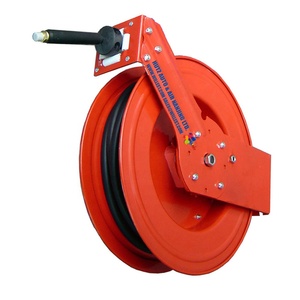 Soporte de Pared para Almacenamiento de Mangueras WILLEST, Enrollador de <span class=keywords><strong>Manguera</strong></span> de Acero con Resorte de 3/8"x20m, HRO4003-R3/8", Enrollador de <span class=keywords><strong>Manguera</strong></span> de Aire Retráctil - Product Image 1