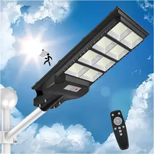 Farola Solar Commerciële Waterdichte 100W 200W 300W 500W 1000W Systeem Prijs Lampadaire Solaire Outdoor Led lamp Zonne-straat Licht