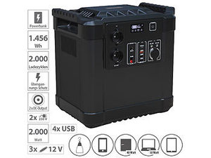 Recharge Portable Car <b>Solar</b> <b>Generator</b> 110v 220v Lithium Battery 1100wh/300000mah Pure Sine Wave Flashlight Air Compressor Ready - Product Image 2