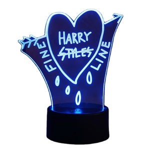 Regalo de San Valentín para Enamorados, Lámpara de Mesa Creativa con Efecto 3D, Lámpara de Noche LED Visual 3D de Ídolo Kpop, Lámpara de Noche Infantil - Product Image 2