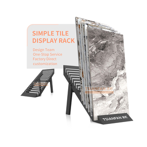 Présentoir de Comptoir Simple et Raffiné pour Magasin, Panneau <span class=keywords><strong>Grille</strong></span> <span class=keywords><strong>d</strong></span>'<span class=keywords><strong>Exposition</strong></span>, Étagère de Présentation de Carreaux, Support Incliné de Sol en Pierre de Haute Qualité - Product Image 1