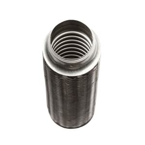 Tubo Flessibile di Scarico in Acciaio Inox 201 di Alta Qualità 45*100 mm con Treccia Esterna e Tappo Alluminato - Product Image 2