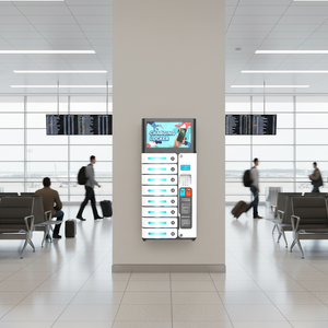 Y2Power Estación de Carga Rápida Multi-grid para Discotecas, Cafés y Bares, con 8 Compartimentos y Pantalla Publicitaria Android de 14 Pulgadas - Product Image 1