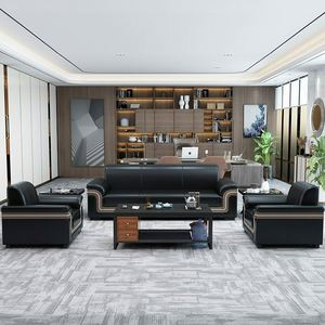 Juego de Muebles de Sala de Estar Modernos, Cómodos y Elegantes GEDO 2026 con Mesa de Centro y Sofá de Cuero - Product Image 2