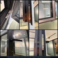 PAS24 Fenêtre Moderne à Cadre Minimaliste en Aluminium Double Vitrage Insonorisée Étanche Moustiquaire Climat Tropical Sur Mesure