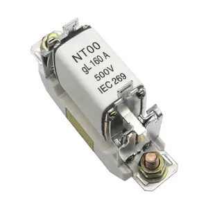 63A 80A 100A 160A 200A 400A 630A NT00-160A knife fuse link 660V 1000V fuse base ceramic fuse