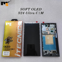 Écran tactile de remplacement pour smartphone Samsung S24 ultra, série MS Soft Oled, écran LCD complet, avec cadre