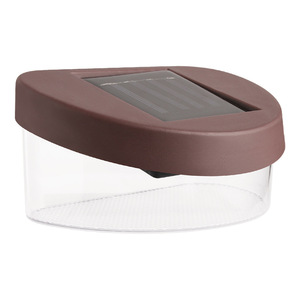 Lámpara solar de pared con 2 LED, forma de cilindro, luz decorativa para exteriores, para valla, jardín, patio - Product Image 1