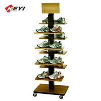 Moderne Populaire Chaussure De Sport En Métal Étagère En Acier De Chaussure De Promotion Présentoir/Présentoir de Chaussures Pour Magasin