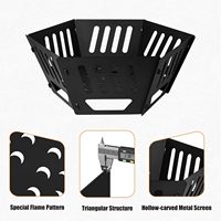 Four à bois portable en acier haute teneur en carbone avec revêtement antirouille, design élégant, sac de transport, ISO9001 CE