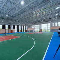 Rápido, estable y bien soportado, baloncesto, bádminton, sala de entrenamiento, cancha, marco espacial, estructura de acero, gimnasio, edificios de techo