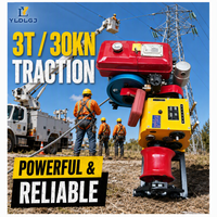 Treuil capstan 3T à essence, diesel ou électrique pour le tirage de câbles, la traction de cordes métalliques, l'érection de tours et les applications industrielles et de communication