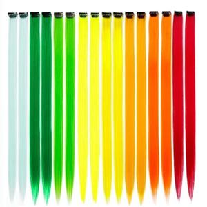 ผมต่อสังเคราะห์สีม่วงแดงยาวตรง 20 นิ้ว สำหรับงานปาร์ตี้ <span class=keywords><strong>ไฮ</strong></span><span class=keywords><strong>ไล</strong></span><span class=keywords><strong>ท์</strong></span>แบบหนีบผม ทำ<span class=keywords><strong>สี</strong></span>ผมรุ้ง DIY สำหรับเด็กผู้หญิง - Product Image 6