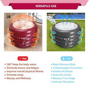 Portable Ice <b>Bath</b> Tub for Athletes <b>Inflatable</b> Cold Plunge Tub Freestanding Indoor/Outdoor Tub Folding Bathtub with Air Pump - Product Image 6