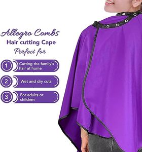 Capas de Peluquería Personalizadas con Logotipo en Colores Morado, Negro, Blanco, Rosa y Azul para Estilistas de Belleza, Peluquería, Corte de Cabello y Barbería - Product Image 6