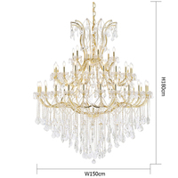 Grand lustre en cristal maria theresa, lustre candélabres lampadari lustre en cristal