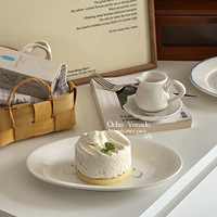 Assiettes en céramique Lelyi créatives, style rétro français, motifs de fruits, haute valeur esthétique, assiettes exquises et mignonnes, vente en gros