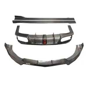 Pièces automobiles Lèvre de pare-chocs avant en fibre de carbone Lèvre arrière Jupes latérales pour Mercedes Benz Classe E W207 C207 Coupé E200 E260 <span class=keywords><strong>E300</strong></span> Kit de carrosserie - Product Image 1