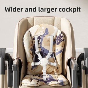 Chaise haute pour <span class=keywords><strong>bébé</strong></span>, chaise à bascule 2 en 1, multifonctionnelle, pliable, inclinable, <span class=keywords><strong>siège</strong></span> de <span class=keywords><strong>repas</strong></span> pour bébés - Product Image 3